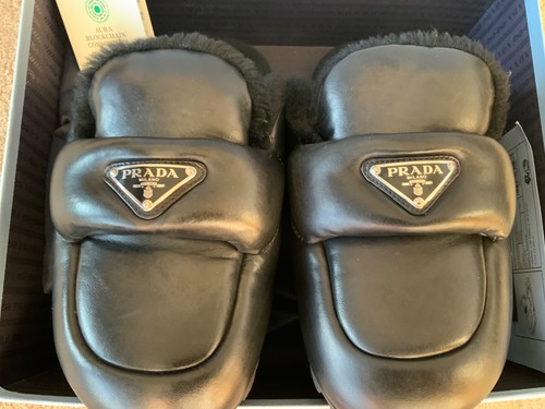 Prada scarpe donna mules pelle