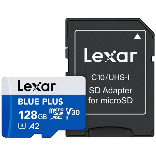 Lexar microsd 128gb blue plus - lexar,