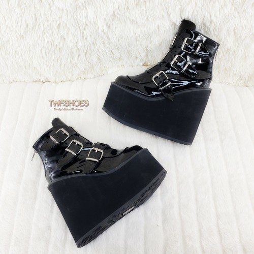 Demonia swing 105 black patent - black,