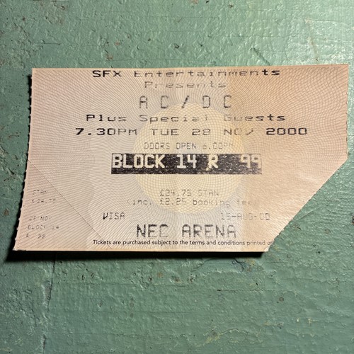 Ticket stub nov - ticket,