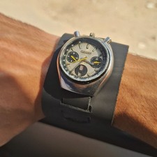 Orologio Vintage CITIZEN BULLHEAD Brad Pitt Cinturino Cronografo Automatico 23J 8110A