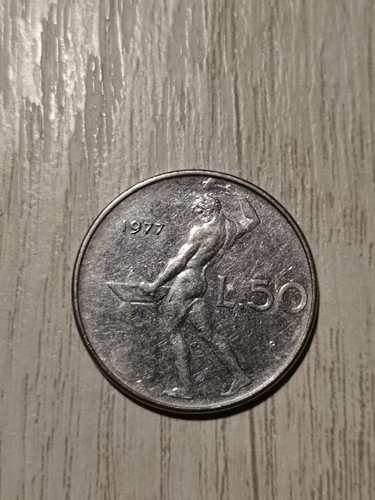 Moneta lire del 1977 - del,