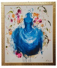 Luca Bellandi Serigrafia materica su cartoncino rigido Blue days