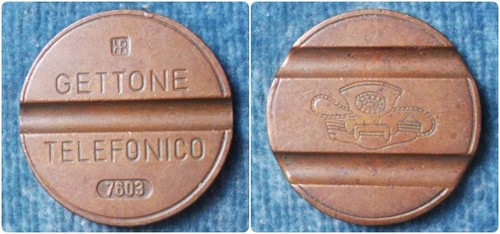 Gettone telefonico ipm - gettone,