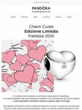 "PANDORA" 20° ANNIVERSARIO