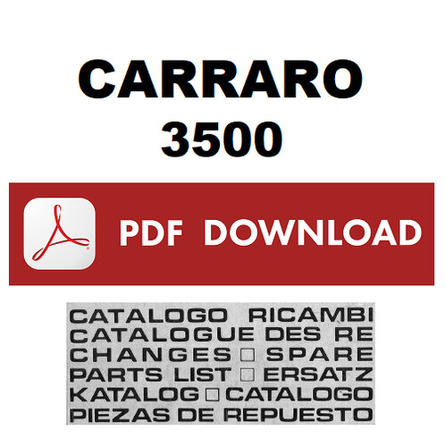 Carraro 3500 catalogo ricambi - catalogo,