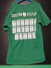 MAGLIA HISTORY BOSTON CELTICS BASKET SHIRT COTONE TG. S ADIDAS 