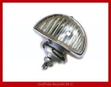 Faro Fendinebbia Antinebbia Mezzaluna Carello Bianco Fiat 500 600 Epoca