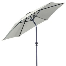 VERDELOOK Ombrellone con manovella D270 Ecrù