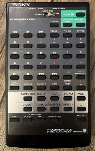 Sony p102 home audio - rm-p102,