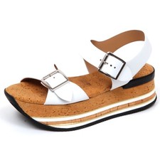 F2546 sandalo donna white