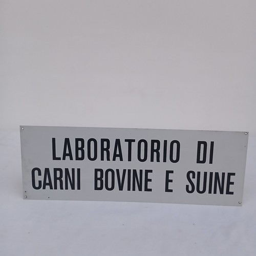 Insegna smaltata serigrafata - insegna,