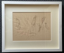 Alberto Sughi Cesena 1928 - Bologna 2012 33×48 cm. CHINA SU CARTA  FIRMATO