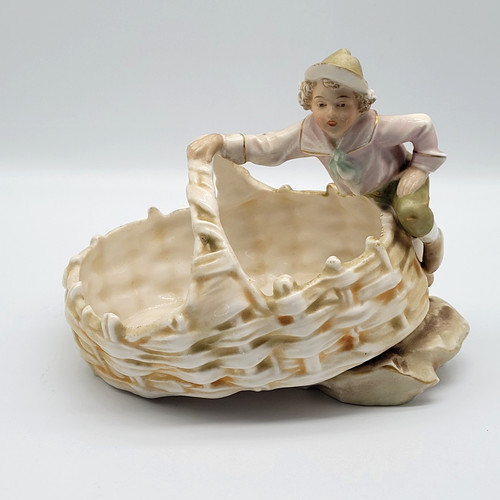 Royal dux figura ragazzo con - ragazzo,