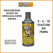 Sgorgante professionale disgorgante stura lavandini scarichi acido forte MELT750