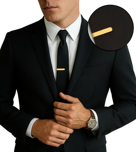 3cm oro uomo cravatta clip - uomo,