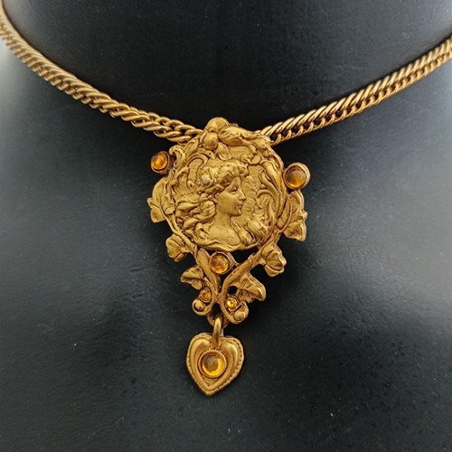 Collana lunga art nouveau - collana,