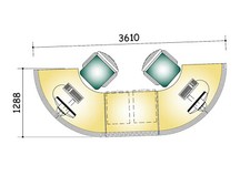 BANCO RECEPTION ESTETICA BENESSERE SPA STUDIO SALONE PARRUCCHIERI
