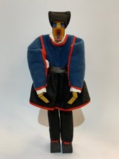 bambole da collezione costumi sardi in tessuto manichino in legno 