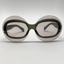 OCCHIALI DA SOLE VINTAGE ANNI 60-70 ITALY OVERSIZED ROUND SUNGLASSES