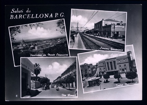 Cartolina barcellona pozzo - barcellona, di