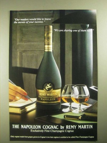 Pubblicità cognac remy - remy, martin