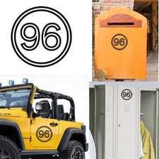 Adesivo In Vinile Numero 96