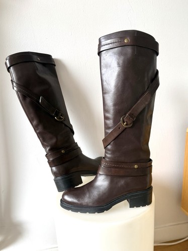Hogan bottes haute cuir - , brun
