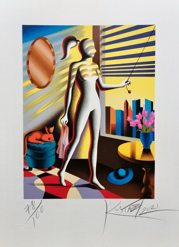 Mark kostabi 48x35 serigrafia - mark,