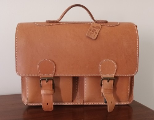 Borsa cartella cuoio - cuoio, naturale