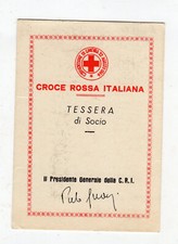 TESSERA 1971 CROCE ROSSA ITALIANA VERONA CM 7x10
