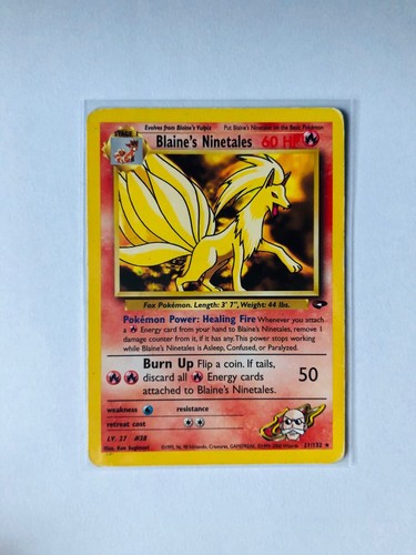 Carta pokémon blaine s - carta,