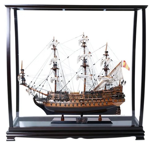 Grande vetrina modello nave