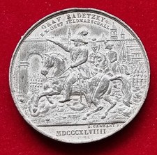 RISORGIMENTO MEDAGLIA GOVERNO PROVVISORIO MILANO BATTAGLIA NOVARA 1849 RADETZKY