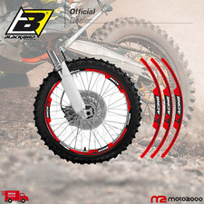 KIT GRAFICHE ADESIVI PER CERCHI RUOTE BLACKBIRD RACING CROSS ENDURO ROSSO CR CR