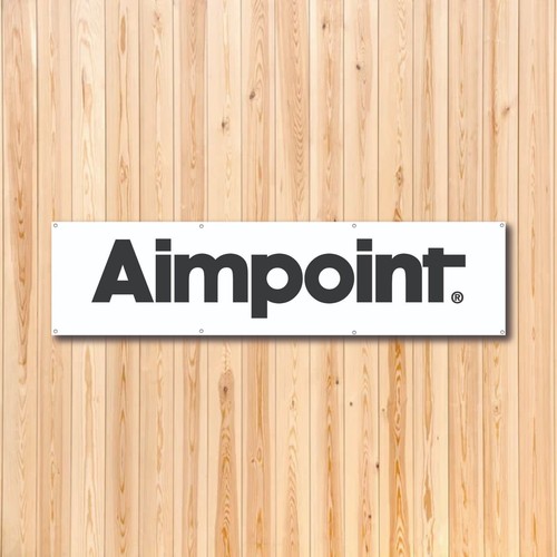 Aimpoint optics banner - optics, 8'x2'