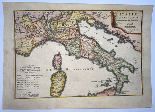 Italia datata 1705 - 1705, nicolas