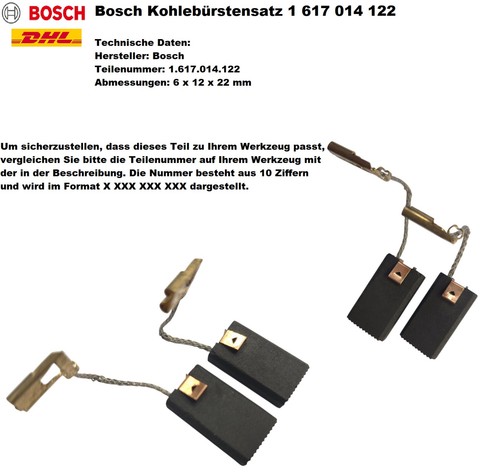 Bosch set spazzole carbone - bosch,
