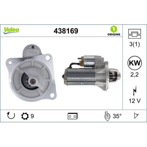 Motorino avviamento valeo - d'avviamento,