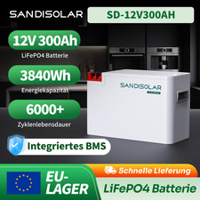 SANDISOLAR 12.8V 300Ah LiFePO4
