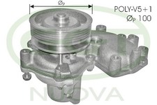 POMPA ACQUA PER FIAT CROMA 154