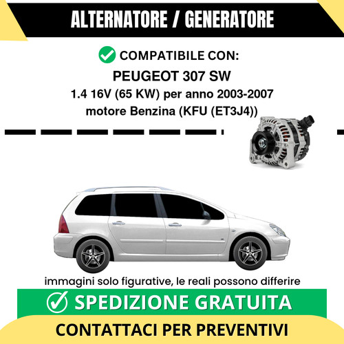 Alternatore peugeot 307 4 - alternatore,