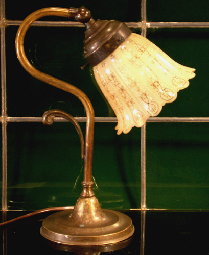 Antica lampada tavolo - lampada, da