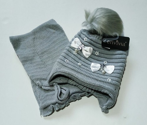 Set sciarpa cappello bimbi - e,