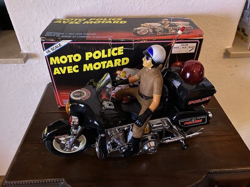 Moto police avec motard - moto,