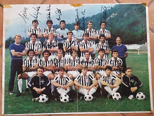 * JUVENTUS 1979-80 * POSTER SQUADRA 54 X 40 CON AUTOGRAFI ORIGINALI