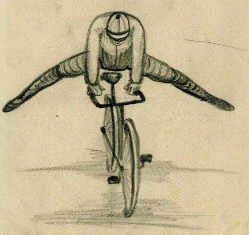 Ritratto uomo francese bici - ritratto,
