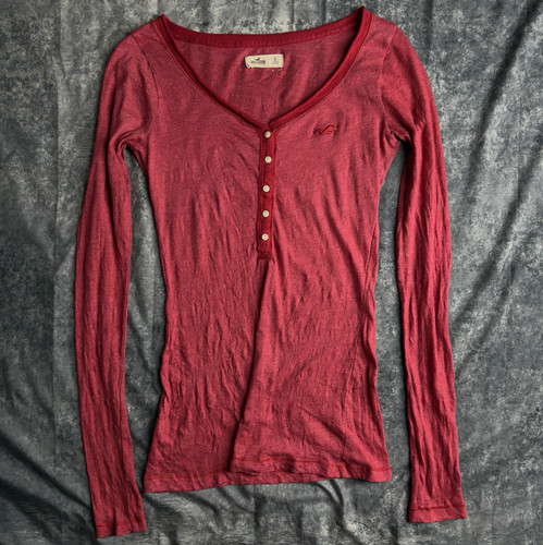 Shirt donna hollister rossa - t-shirt,