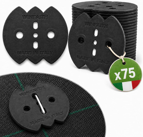 Rondelle nere plastica per - in,