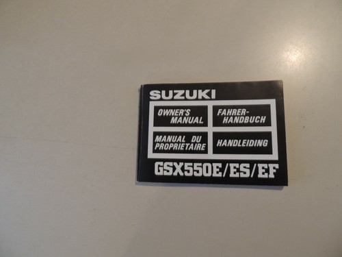 Manuale guida suzuki gsx550 - manuale,